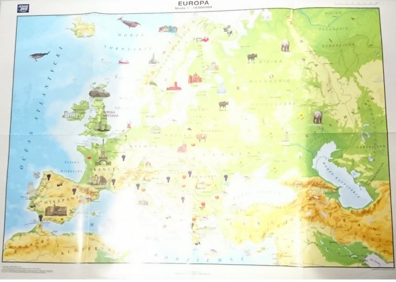 EUROPA SKALA 1: 10 000 000 2014