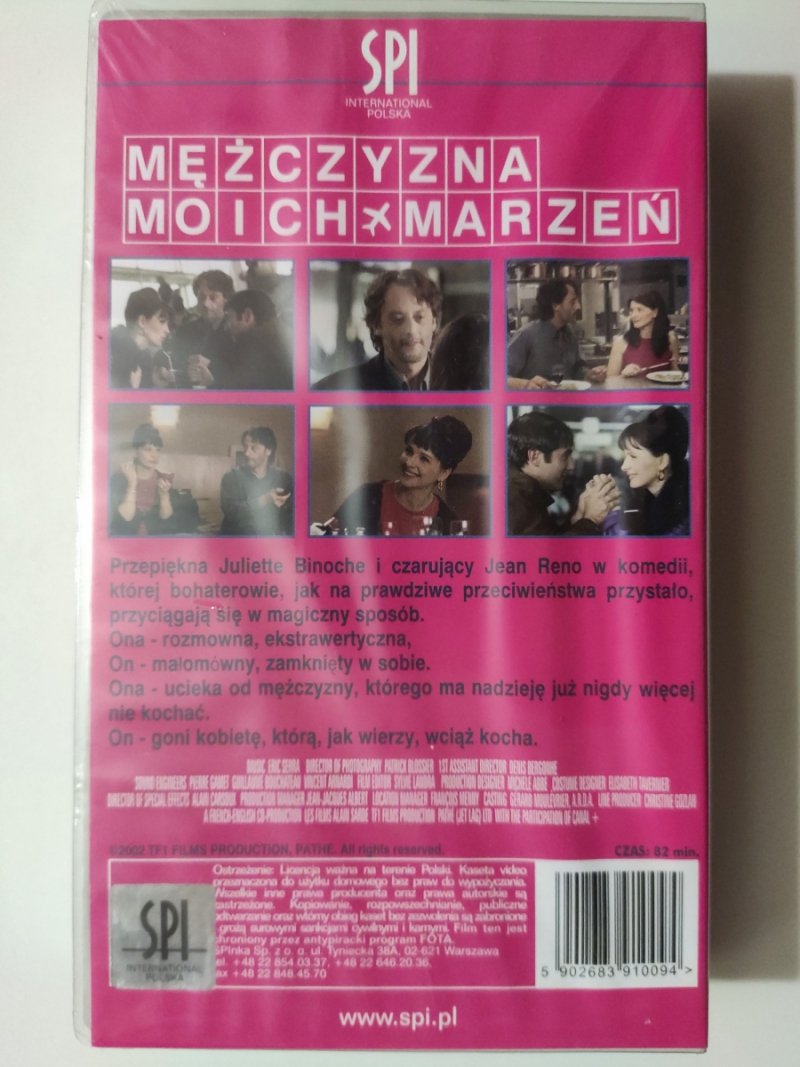 VHS. MĘŻCZYZNA MOICH MARZEŃ