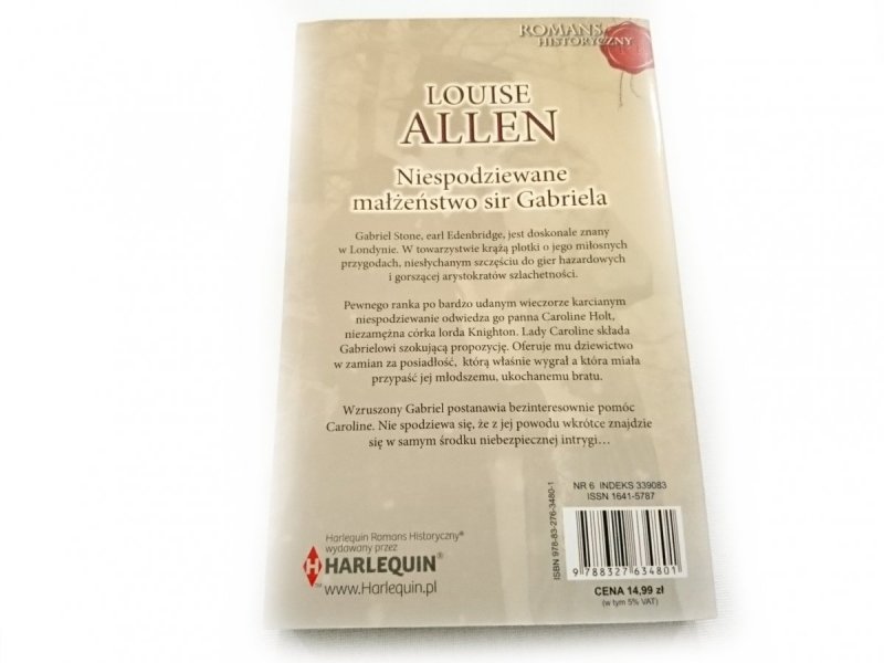 NIESPODZIEWANE MAŁŻEŃSTWO SIR GABRIELA - L. Allen