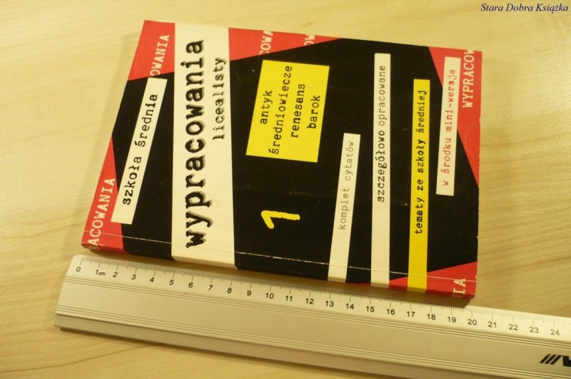 WYPRACOWANIA LICEALISTY 1 ANTYK. BEZ MINI WERSJI