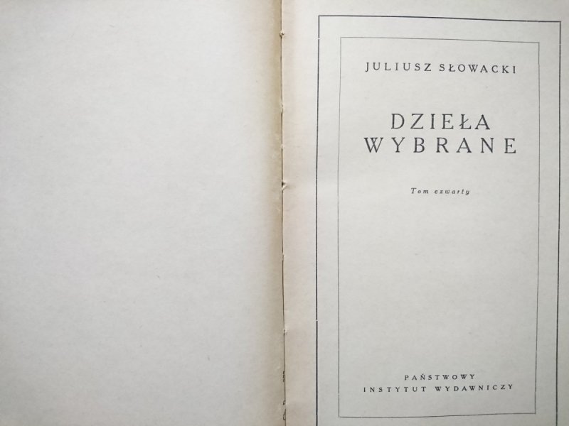 DZIEŁA WYBRANE TOM IV LILLA WENEDA MAZEPA FANTAZY ZŁOTA CZASZKA
