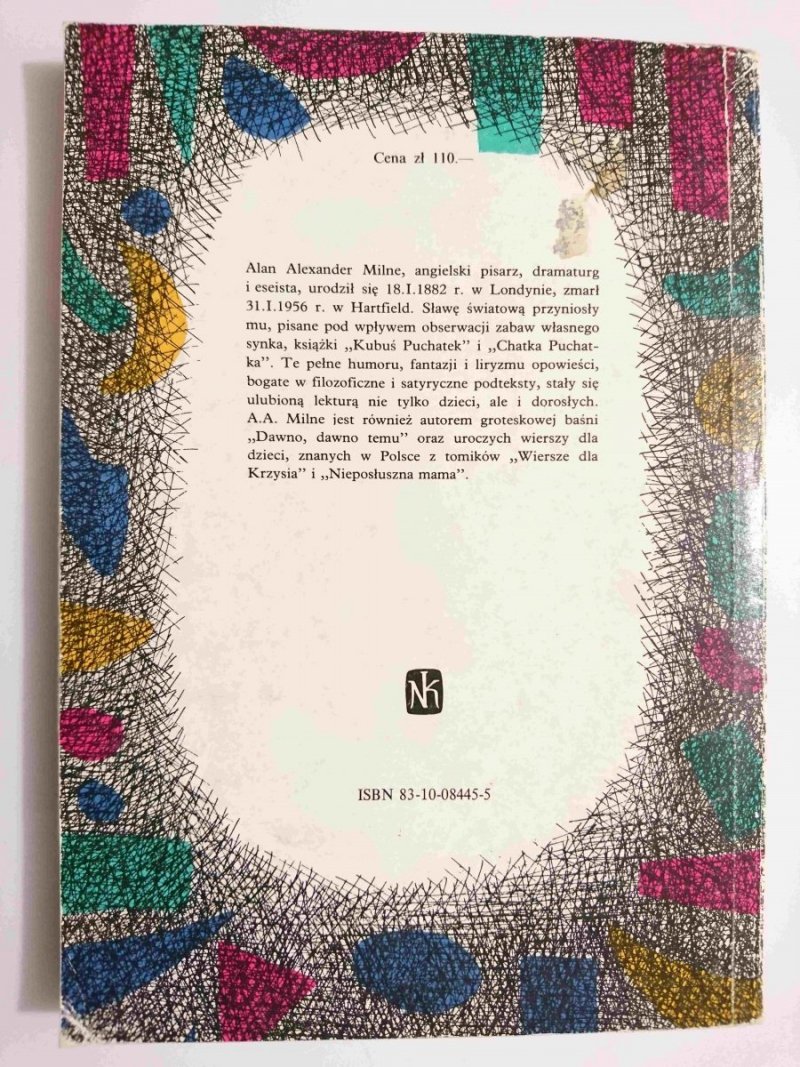 CHATKA PUCHATKA - A. A. Milne 1986