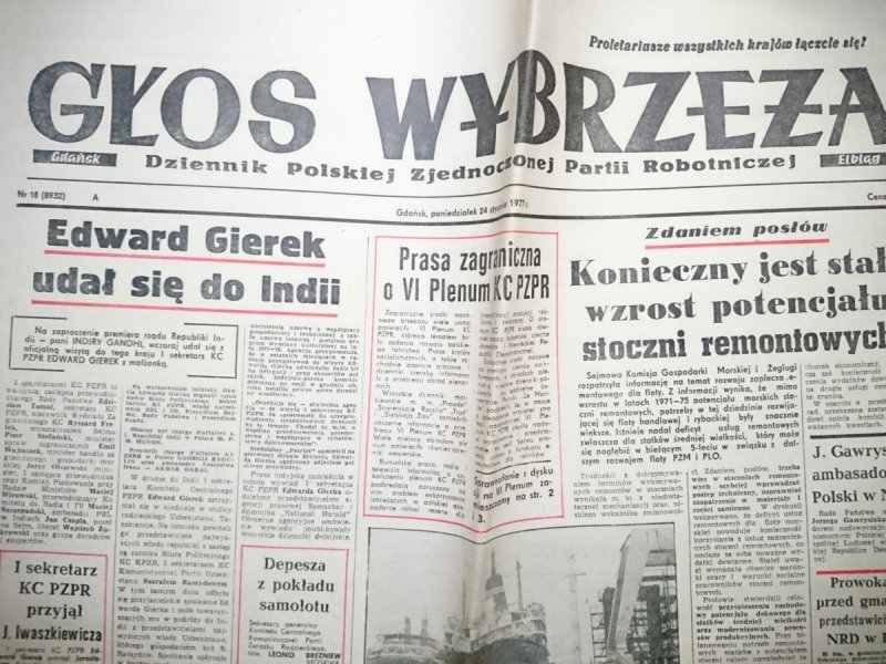 GŁOS WYBRZEŻA NR 18 (8932) 24 STYCZNIA 1977