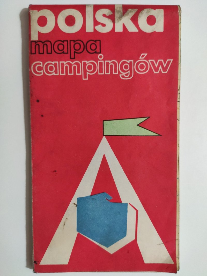 POLSKA MAPA CAMPINGÓW 1976