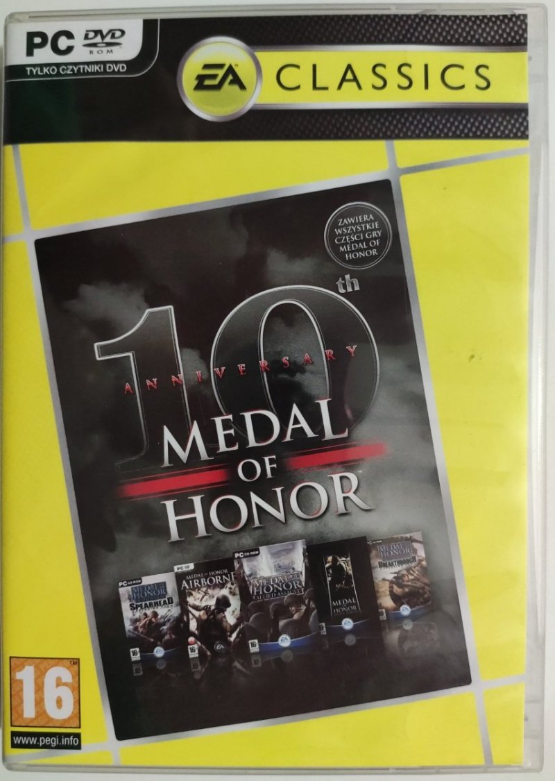 PC-DVD. MEDAL OF HONOR 10TH ANNIVERSARY