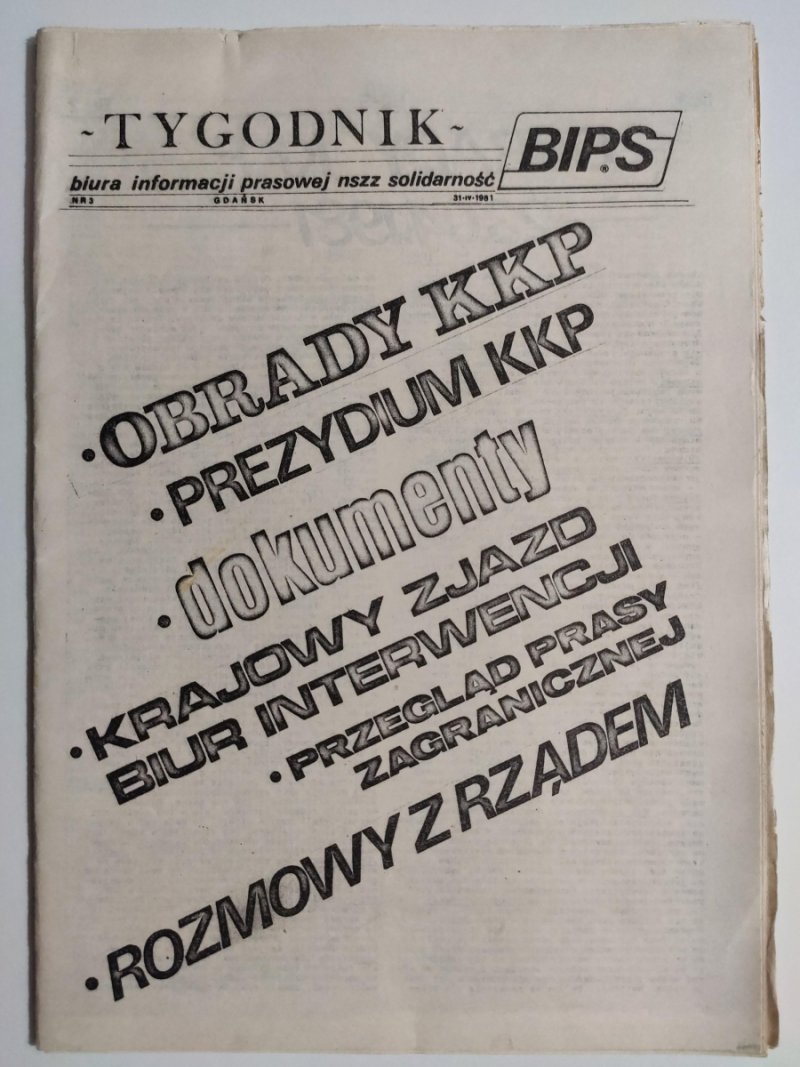 TYGODNIK BIPS NR 3 – 31.04.1981
