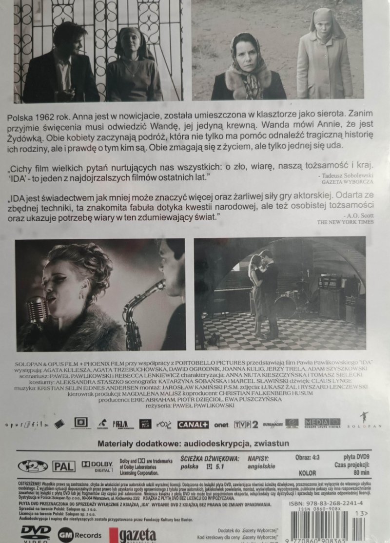 DVD. IDA - Paweł Pawlikowski