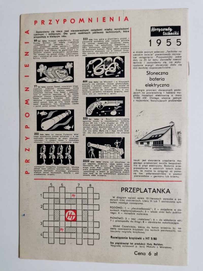HORYZONTY TECHNIKI NR 10 1980