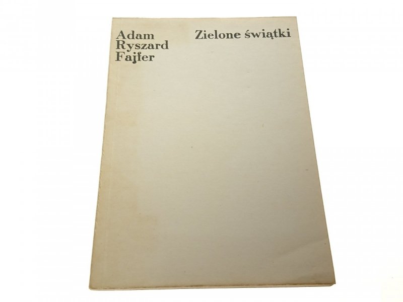 ZIELONE ŚWIĄTKI - Adam Ryszard Fajfer 1975