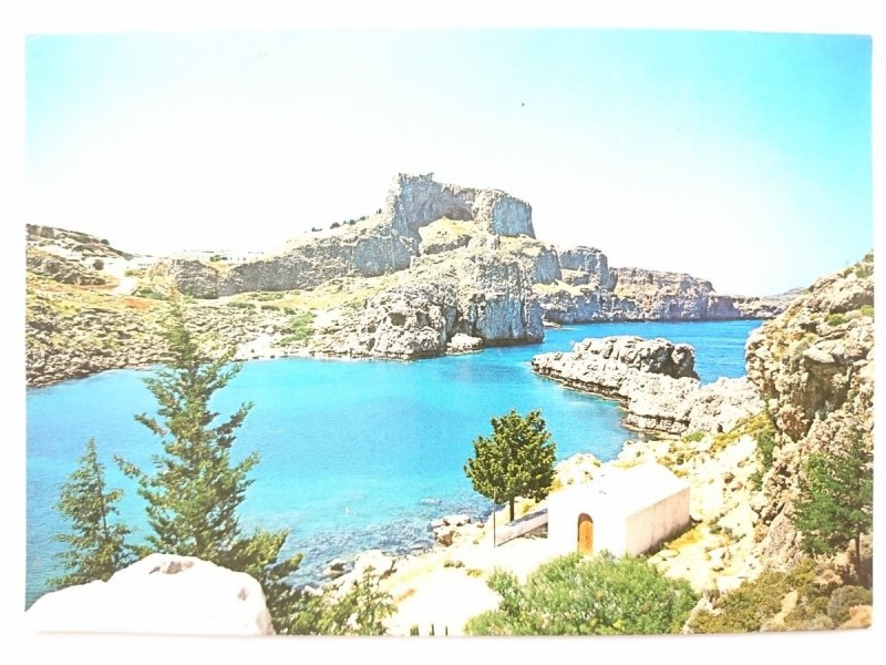 RHODOS. LINDOS ST. PAULS HAFEN
