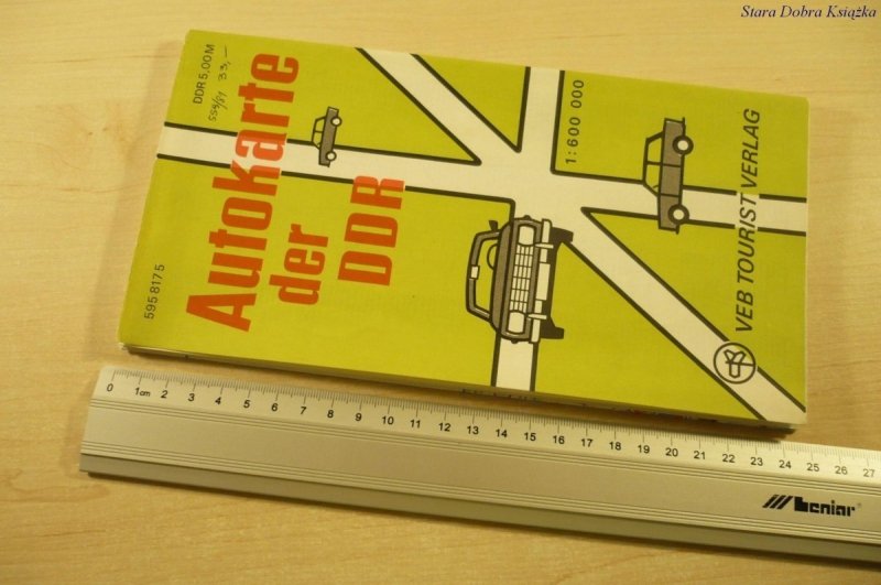 AUTOKARTE DER DDR 1:600 000 (1977)