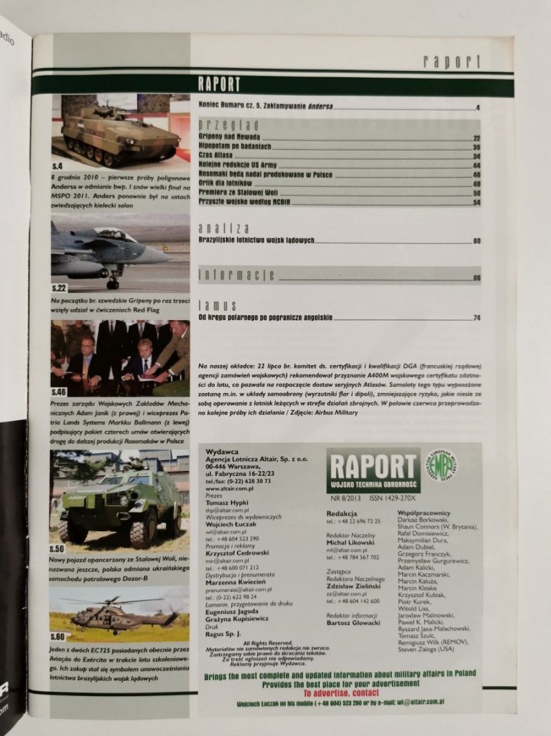 RAPORT 08 2013 