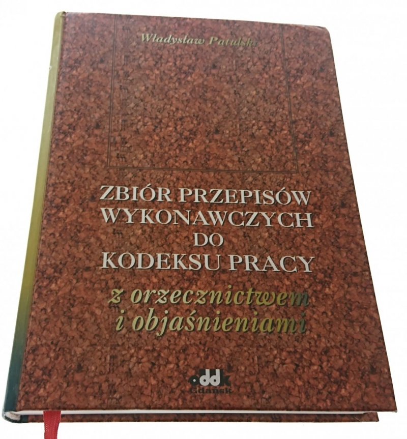 ZBIÓR PRZEPISÓW WYKONAWCZYCH DO KODEKSU PRACY 1996