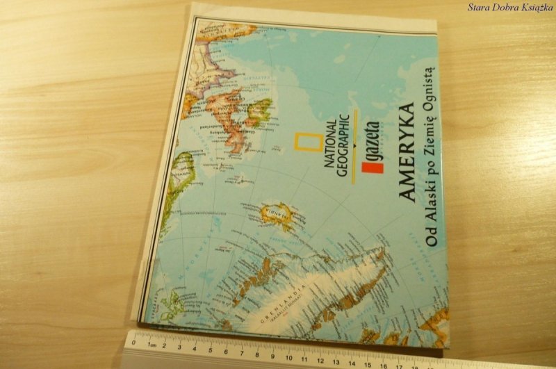 MAPA ŚCIENNA. AMERYKA. OD ALASKI PO ZIEMIĘ OGNISTĄ