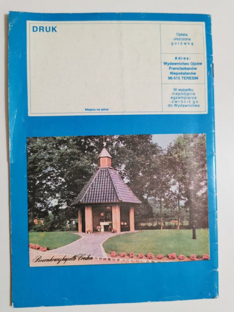 RYCERZ NIEPOKALANEJ NR 10 /400 PAŹDZIERNIK 1989