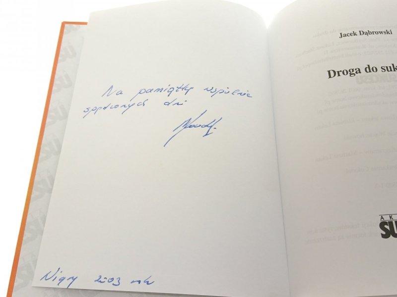 DROGA DO SUKCESU - Jacek Dąbrowski
