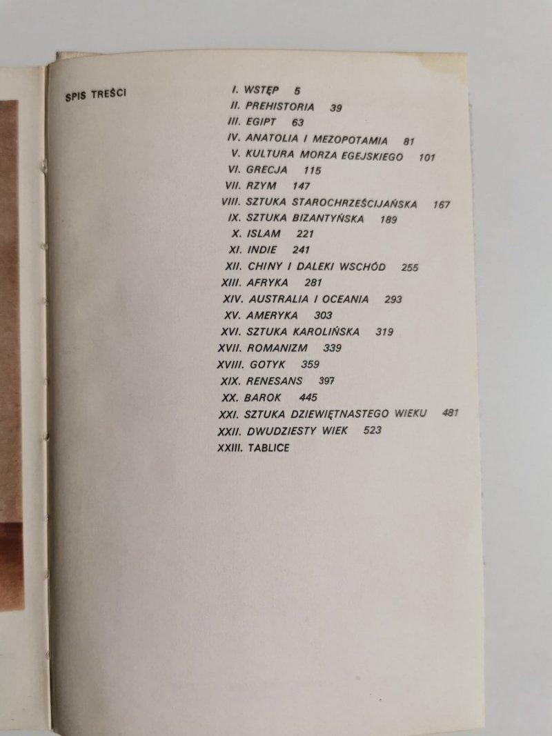 HISTORIA SZTUKI W ZARYSIE - Karol Estreicher 1988