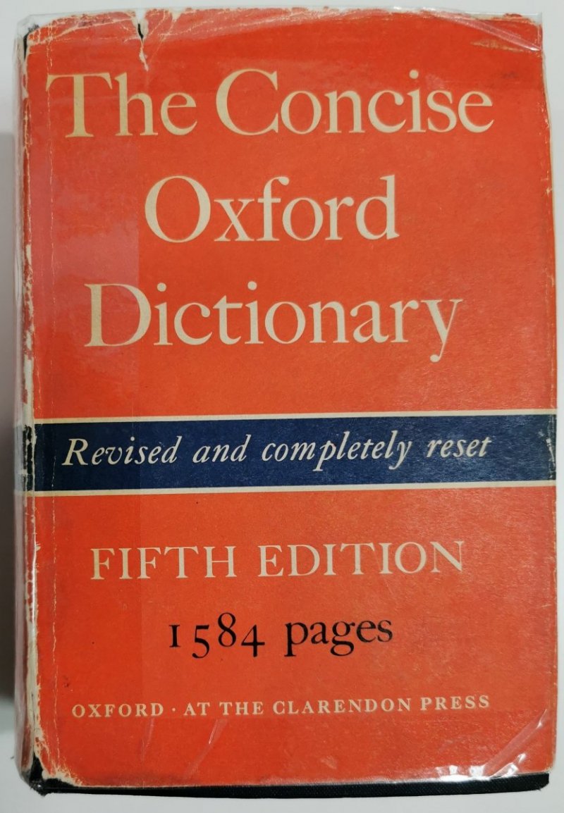 THE CONCISE OXFORD DICTIONARY OF CURRENT ENGLISH 1964