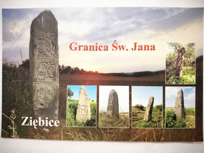 ZIĘBICE. SŁUPY GRANICY ŚW. JANA XII-XIV w. FOT. H. SŁAWIEC
