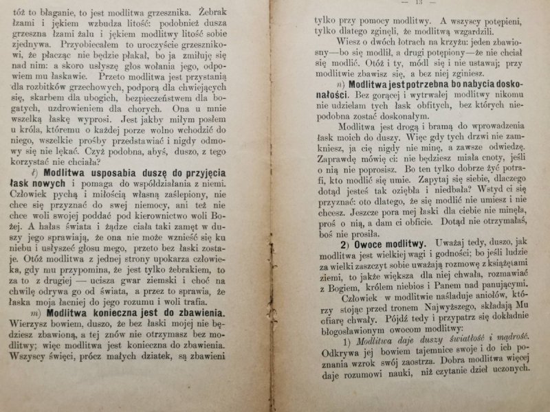  UWAGI O MODLITWIE DLA KAŻDEGO WIELCE POŻYTECZNE 1904