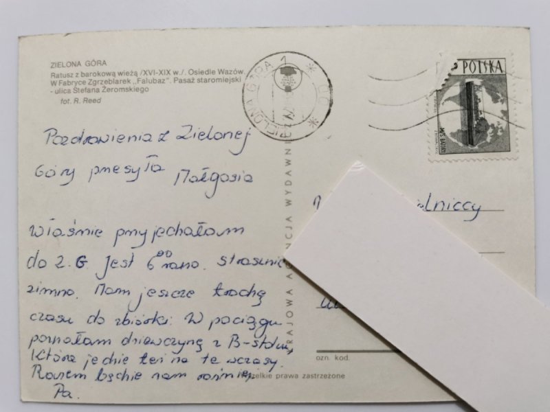ZIELONA GÓRA. CZTERY UJĘCIA FOT. R. REED