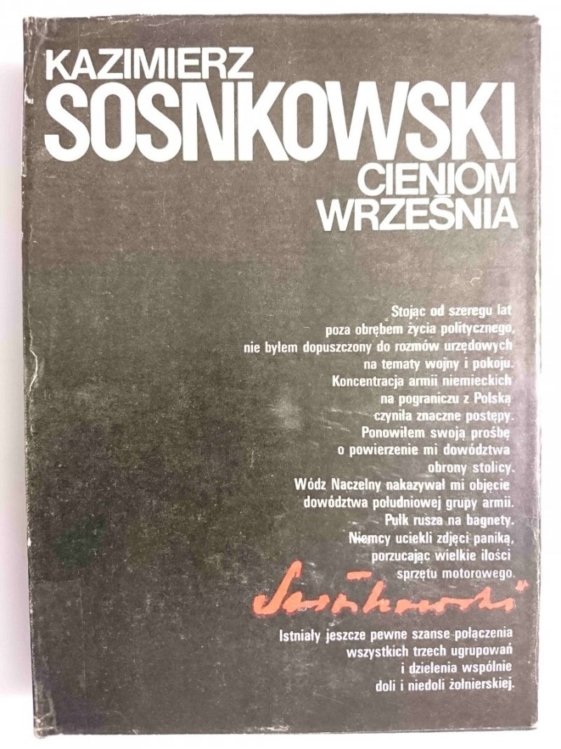 CIENIOM WRZEŚNIA - Kazimierz Sosnkowski 1988