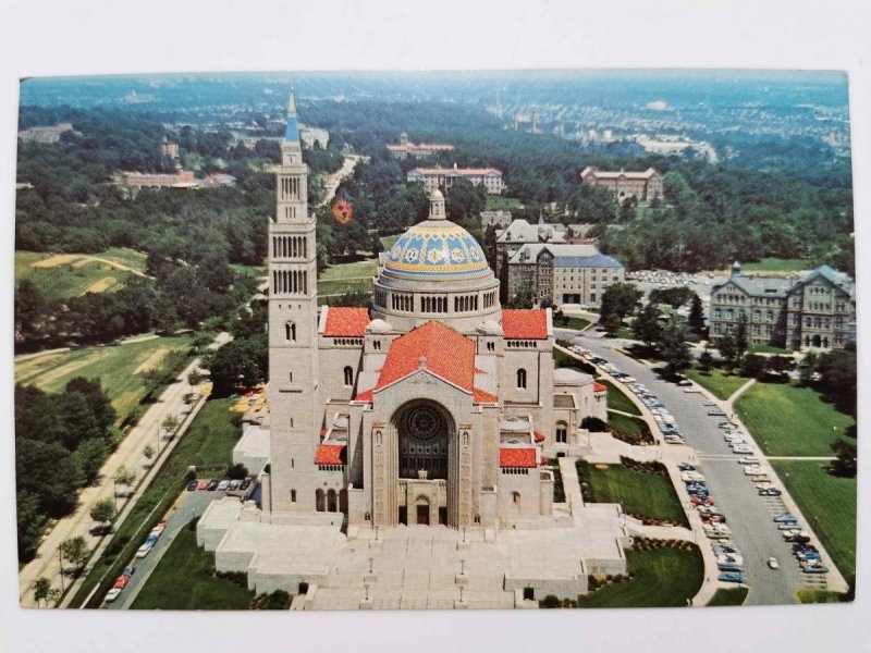 AERIAL VIEW OF THE NATIONAL SHRINE OF THE IMMACULATE CONCEPTION, WASHINGTON D.C.