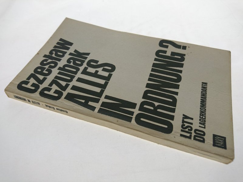 ALLES IN ORDNUNG? - Czesław Czubak 1970