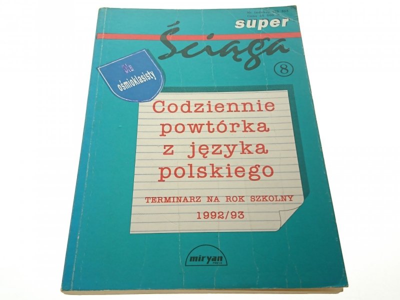 SUPER ŚCIĄGA 8 CODZIENNIE POWTÓRKA Z JĘZYKA 1992