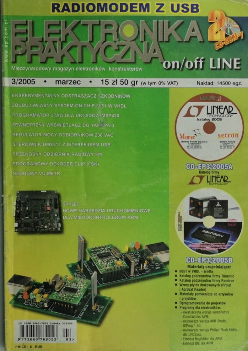 ELEKTRONIKA PRAKTYCZNA 3/2005 +2CD