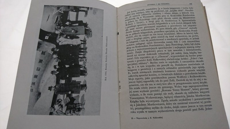 WSPOMNIENIA O ZOFII NAŁKOWSKIEJ 1965