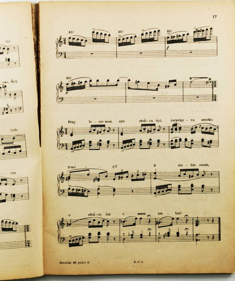 49 PIEŚNI I ARYI Z OPER NA FORTEPIANIE Z PODŁOZONYM TEKSTEM - Stefan Barański