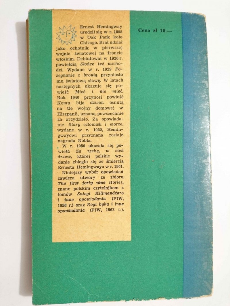 RZEKA DWÓCH SERC - Ernest Hemingway 1963