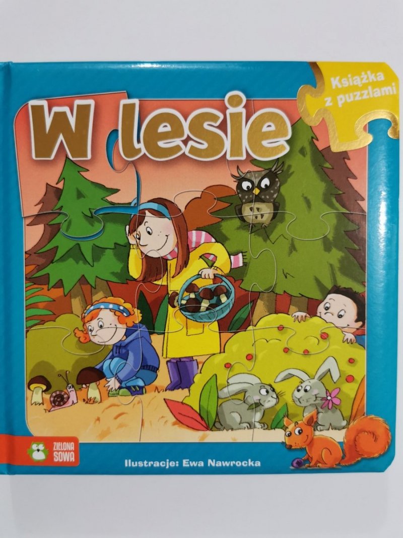 KSIĄŻKA Z PUZZLAMI. W LESIE 