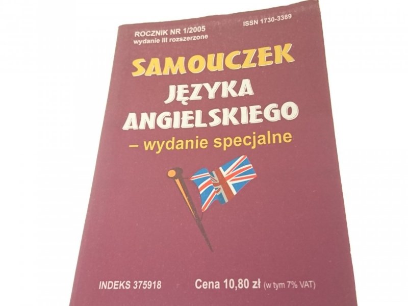 SAMOUCZEK JĘZYKA ANGIELSKIEGO - WYDANIE SPECJALNE