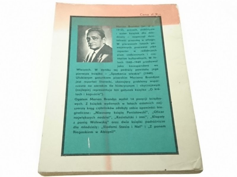 NIEZNANY KSIĄŻĘ PONIATOWSKI - Marian Brandys 1970