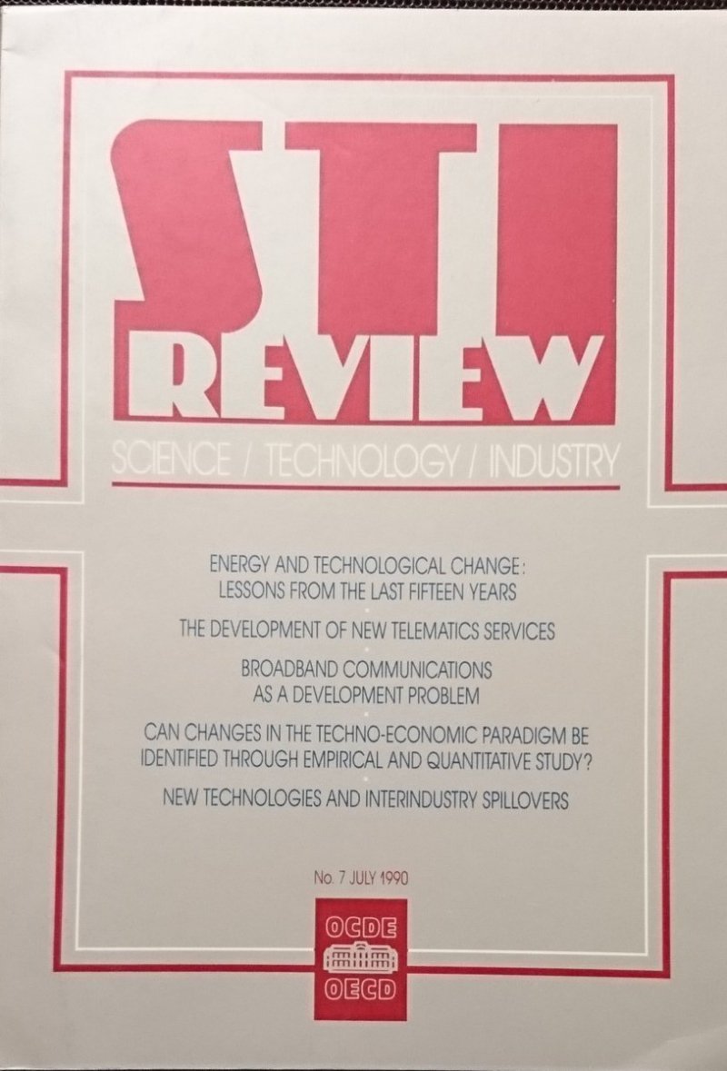STI REVIEW SCIENCE TECHNOLOGY INDUSTRY NO. 7 JULY 1990