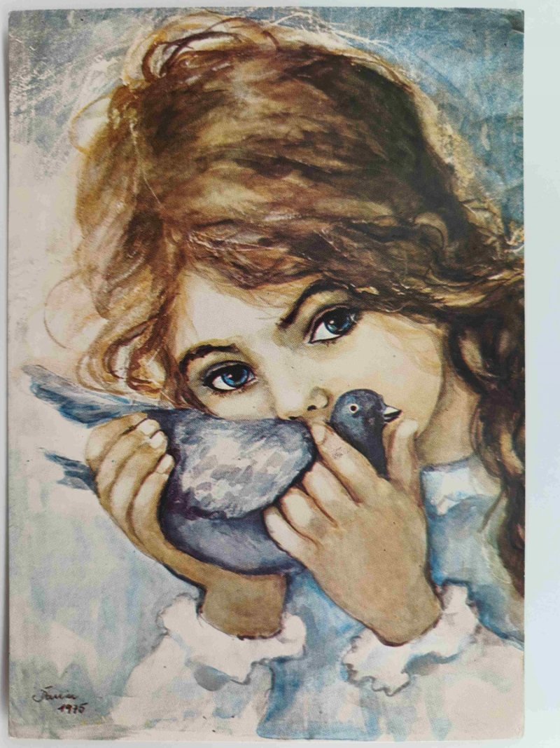 DZIEWCZYNKA Z GOŁĘBIEM D. MUSZYŃSKA-ZAMORSKA