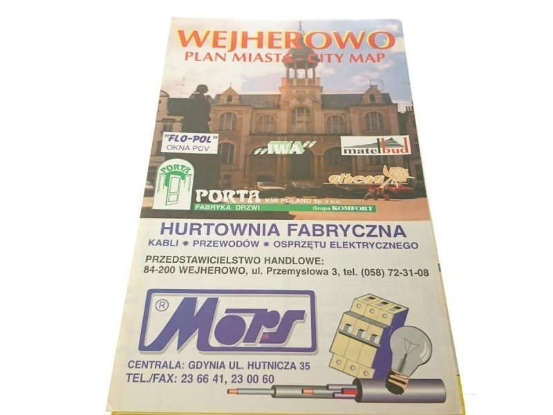 WEJHEROWO. PLAN MIASTA Z OGŁOSZENIAMI