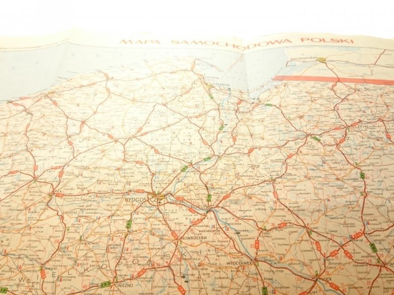 MAPA SAMOCHODOWA POLSKI. ZAŁĄCZNIK DO INFORMATORA