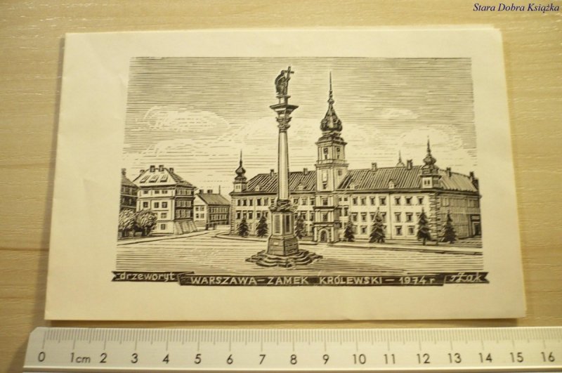 DRZEWORYT WARSZAWA. ZAMEK KRÓLEWSKI - 1974 r.