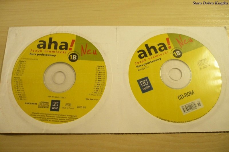 AHA! JĘZYK NIEMIECKI KURS PODSTAWOWY 1B KOMPLET CD