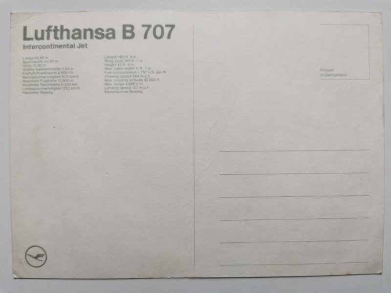 LUFTHANSA B 707