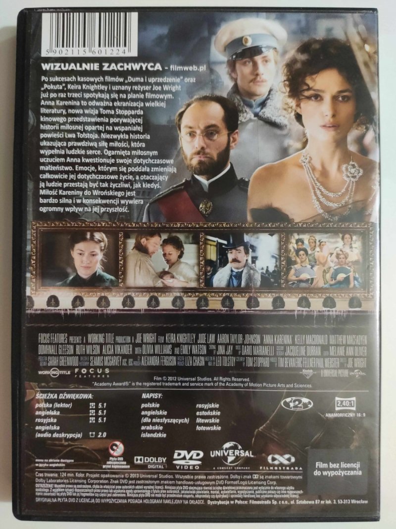 DVD. ANNA KARENINA
