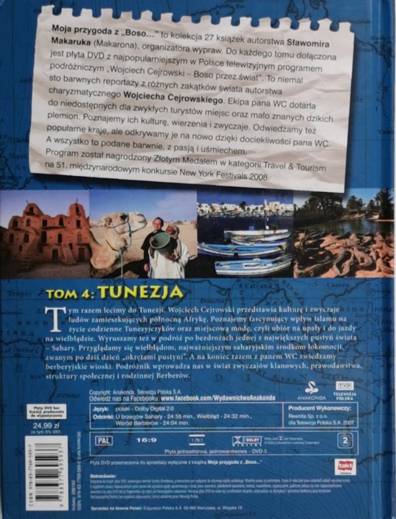 DVD. MOJA PRZYGODA Z BOSO TOM 4. TUNEZJA 