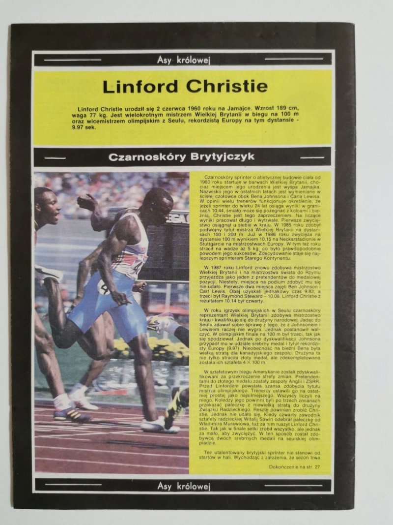 LEKKOATLETYKA 6'89 CZERWIEC NR 6 (391) ROK XXXIV