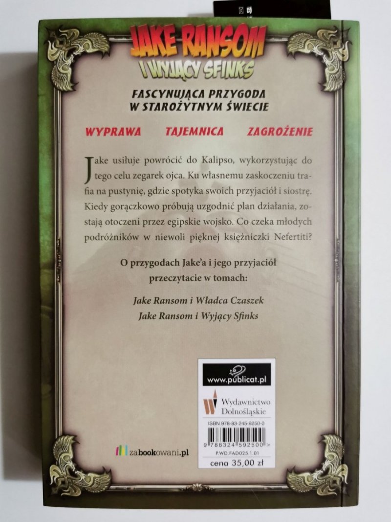JAKE RANSOM I WYJĄCY SFINKS - James Rollins 