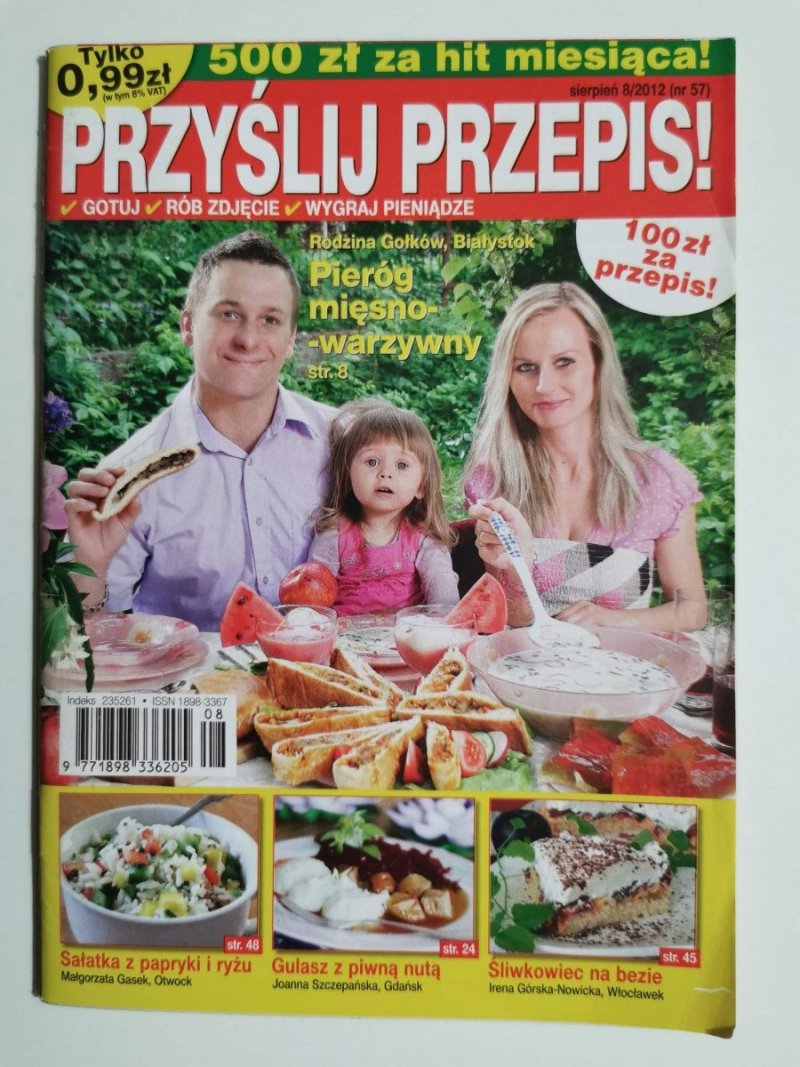 PRZYŚLIJ PRZEPIS! SIERPIEŃ 8/2012 (NR 57)