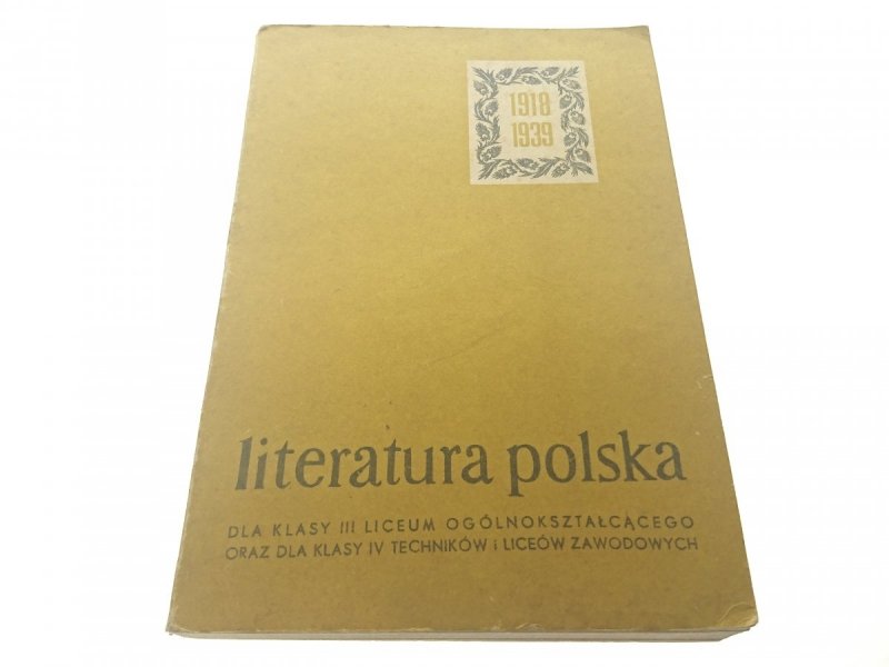 LITERATURA POLSKA LAT 1918-1939 - Matuszewski 1984