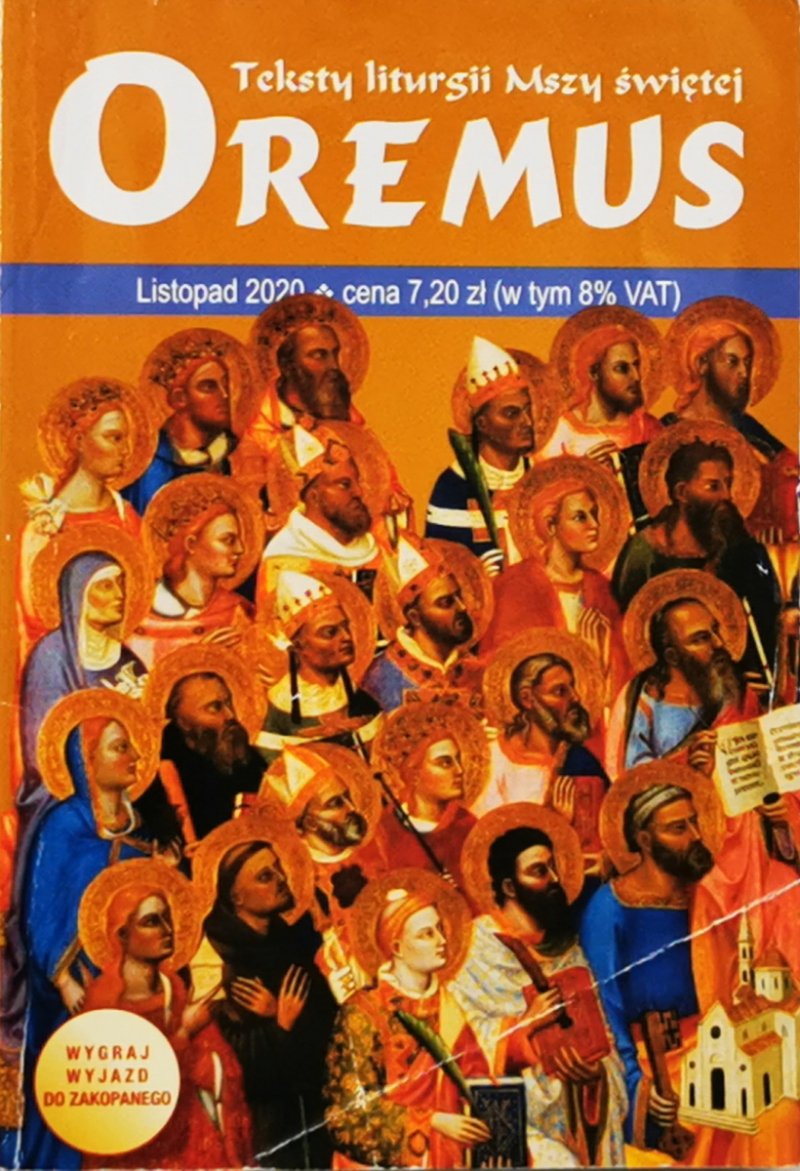 OREMUS. TEKSTY LITURGII MSZY ŚWIĘTEJ LISTOPAD 2020
